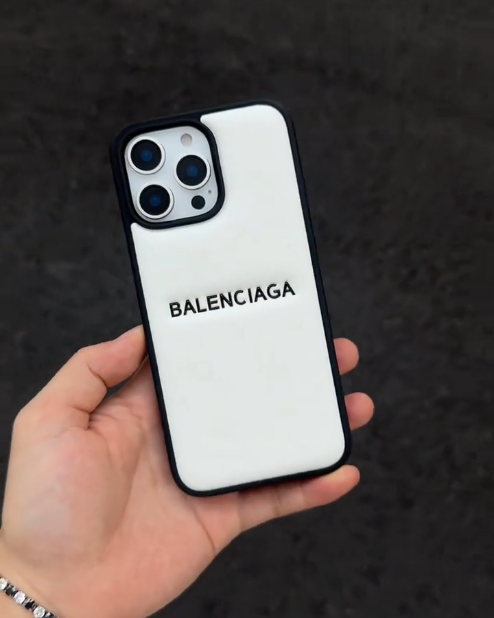 巴黎世家皮質壓紋手機殼-ZUIHANG SHOP